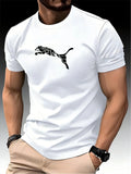 Stylish Men's Leopard Print Tee
